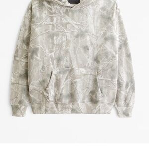 Abercrombie & Fitch Camouflage Hoodie - Gray